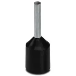 Insulated wire end ferrule, 1.5 mm², 19.5 mm/10 mm long, DIN 46228-4, black, 3201974