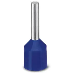 Insulated wire end ferrule, 2.5 mm², 21.5 mm/12 mm long, DIN 46228-4, blue, 3201987