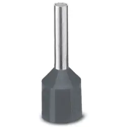 Insulated wire end ferrule, 4.0 mm², 19.5 mm/10 mm long, DIN 46228-4, gray, 3201932