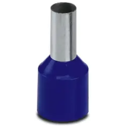 Insulated wire end ferrule, 16 mm², 25.5 mm/12 mm long, DIN 46228-4, blue, 3201961