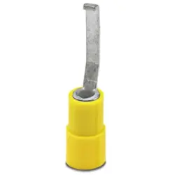 Insulated pin cable lug, 4.0-6.0 mm², AWG 12 to 10, 2.8 mm, yellow, 3240047
