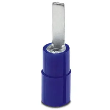 Insulated pin cable lug, 1.5-2.5 mm², AWG 16 to 14, 2.8 mm, blue, 3240532 - 1