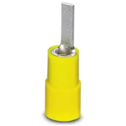 Insulated pin cable lug, 4.0-6.0 mm², AWG 12 to 10, 2.8 mm, yellow, 3240546