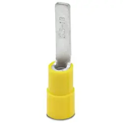 Insulated pin cable lug, 4.0-6.0 mm², AWG 12 to 10, 4.5 mm, yellow, 3240533