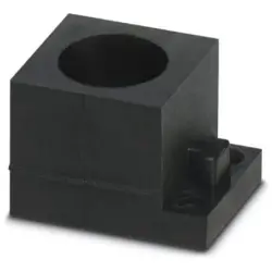 Cable grommet, (L x W x H) 29.5 x 19.5 x 17 mm, NBR, black, 1410576