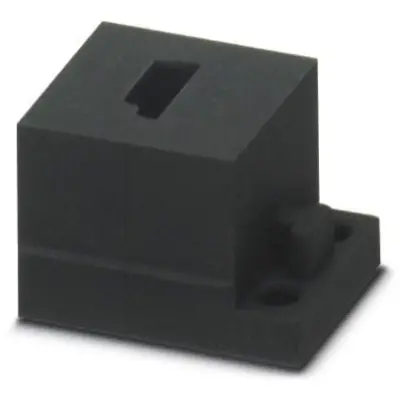 Cable grommet, (L x W x H) 29.5 x 19.5 x 17 mm, NBR, black, 1410042 - 1