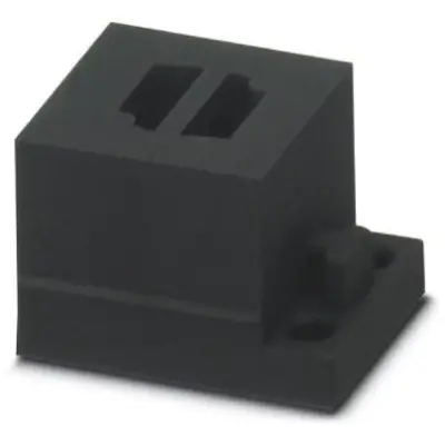 Cable grommet, (L x W x H) 29.5 x 19.5 x 17 mm, NBR, black, 1410055 - 1
