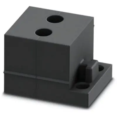 Cable grommet, (L x W x H) 29.5 x 19.5 x 17 mm, NBR, black, 1410408 - 1