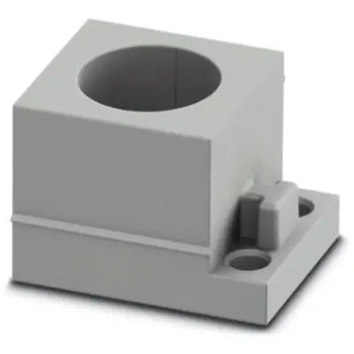Cable grommet, (L x W x H) 29.5 x 19.5 x 17 mm, SEBS, gray, 1410534 - 1