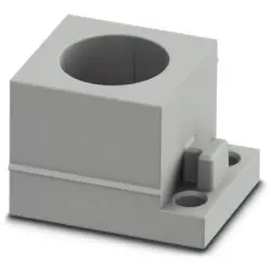 Cable grommet, (L x W x H) 29.5 x 19.5 x 17 mm, SEBS, gray, 1410547