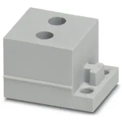 Cable grommet, (L x W x H) 29.5 x 19.5 x 17 mm, SEBS, gray, 1410424