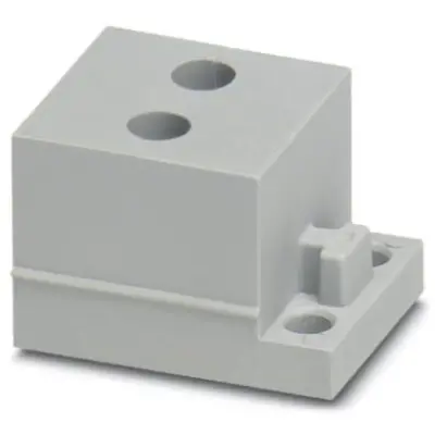 Cable grommet, (L x W x H) 29.5 x 19.5 x 17 mm, SEBS, gray, 1410438 - 1