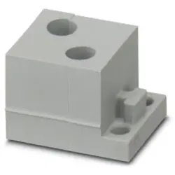 Cable grommet, (L x W x H) 29.5 x 19.5 x 17 mm, SEBS, gray, 1410110