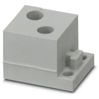 Cable grommet, (L x W x H) 29.5 x 19.5 x 17 mm, SEBS, gray, 1410123 - 1