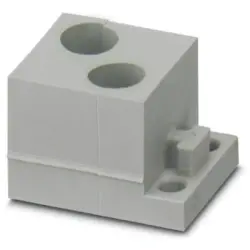 Cable grommet, (L x W x H) 29.5 x 19.5 x 17 mm, SEBS, gray, 1410440