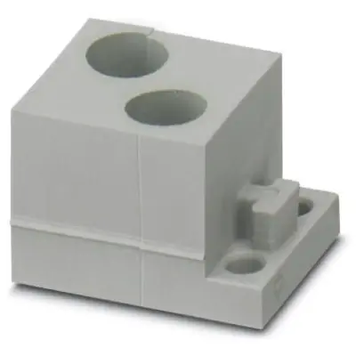 Cable grommet, (L x W x H) 29.5 x 19.5 x 17 mm, SEBS, gray, 1410440 - 1