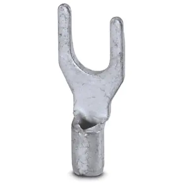 Uninsulated forked cable lug, 0.5-1.5 mm², AWG 20 to 16, M4, silver, 3240139 - 1
