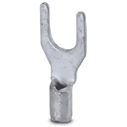 Uninsulated forked cable lug, 0.5-1.5 mm², AWG 20 to 16, M4, silver, 3240139