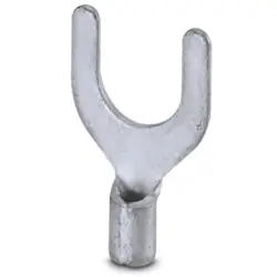Uninsulated forked cable lug, 0.5-1.5 mm², AWG 20 to 16, M6, silver, 3240141