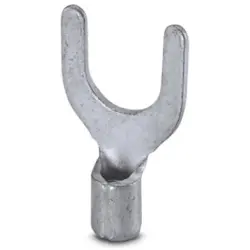 Uninsulated forked cable lug, 1.5-2.5 mm², AWG 16 to 14, M6, silver, 3240146