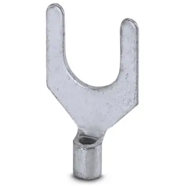 Uninsulated forked cable lug, 1.5-2.5 mm², AWG 16 to 14, M8, silver, 3240147 - 1