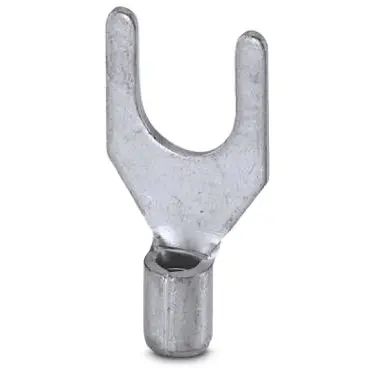 Uninsulated forked cable lug, 2.6-6.0 mm², AWG 12 to 10, M8, silver, 3240151 - 1