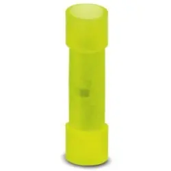Butt connectorwith insulation, 4.0-6.0 mm², AWG 12 to 10, yellow, 27.5 mm, 3240063