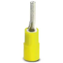 Insulated pin cable lug, 4.0-6.0 mm², AWG 12 to 10, 2.7 mm, yellow, 3240068