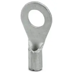 Uninsulated ring cable lug, 0.5-1.0 mm², AWG 20 to 18, 4.3 mm, M4, metal, 3240072