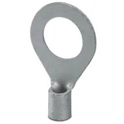 Uninsulated ring cable lug, 10 mm², AWG 8, 13 mm, M12, metal, 3240093