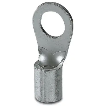 Uninsulated ring cable lug, 10 mm², AWG 8, 6.5 mm, M6, metal, 3240090 - 1