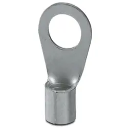 Uninsulated ring cable lug, 50 mm², AWG 1, 17 mm, M16, metal, 3240114