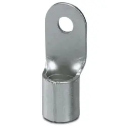 Uninsulated ring cable lug, 50 mm², AWG 1, 6.5 mm, M6, metal, 3240110
