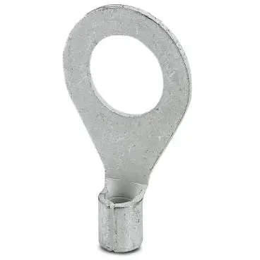 Uninsulated ring cable lug, 2.6-6.0 mm², AWG 14 to 10, 10.5 mm, M10, metal, 3240087 - 1