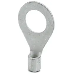 Uninsulated ring cable lug, 2.6-6.0 mm², AWG 14 to 10, 10.5 mm, M10, metal, 3240087
