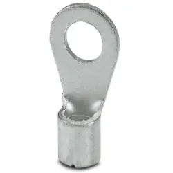 Uninsulated ring cable lug, 2.6-6.0 mm², AWG 14 to 10, 5.3 mm, M5, metal, 3240084