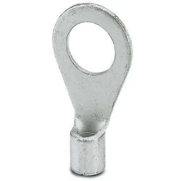 Uninsulated ring cable lug, 2.6-6.0 mm², AWG 14 to 10, 8.4 mm, M8, metal, 3240086 - 1
