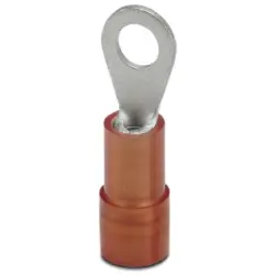 Insulated ring cable lug, 0.5-1.5 mm², AWG 20 to 16, 3.7 mm, M3.5, red, 3241202