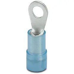 Insulated ring cable lug, 1.5-2.5 mm², AWG 16 to 14, 3.7 mm, M3.5, blue, 3241206