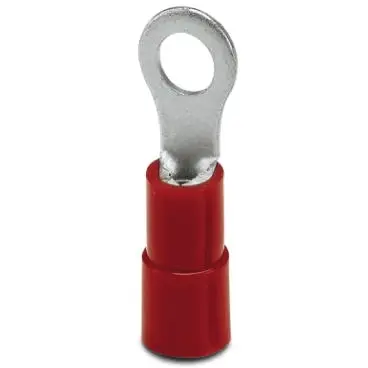 Insulated ring cable lug, 0.5-1.5 mm², AWG 20 to 16, 3.7 mm, M3.5, red, 3240017 - 1