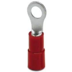 Insulated ring cable lug, 0.5-1.5 mm², AWG 20 to 16, 3.7 mm, M3.5, red, 3240017