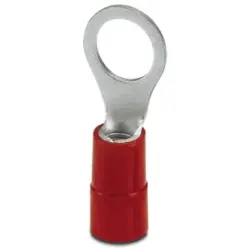Insulated ring cable lug, 10 mm², AWG 8, 10.5 mm, M10, red, 3240222
