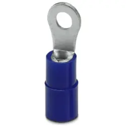 Insulated ring cable lug, 1.5-2.5 mm², AWG 16 to 14, 3.2 mm, M3, blue, 3240021