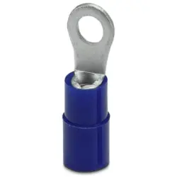 Insulated ring cable lug, 1.5-2.5 mm², AWG 16 to 14, 3.7 mm, M3.5, blue, 3240022