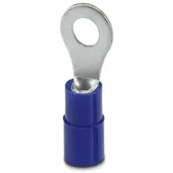 Insulated ring cable lug, 1.5-2.5 mm², AWG 16 to 14, 4.3 mm, M4, blue, 3240023