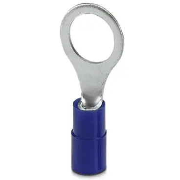 Insulated ring cable lug, 1.5-2.5 mm², AWG 16 to 14, 8.5 mm, M8, blue, 3240026 - 1