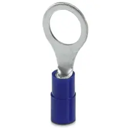 Insulated ring cable lug, 1.5-2.5 mm², AWG 16 to 14, 8.5 mm, M8, blue, 3240026