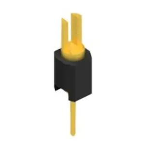 Pin header, 1 pole, pitch 2.54 mm, straight, black, MK 02 1 G - 1