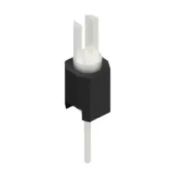 Pin header, 1 pole, pitch 2.54 mm, straight, black, MK 02 1 Z