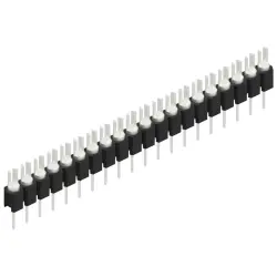 Pin header, 20 pole, pitch 2.54 mm, straight, black, MK 02 20 Z